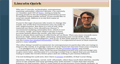 Desktop Screenshot of lincolnquirk.com