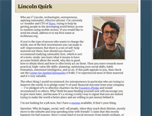 Tablet Screenshot of lincolnquirk.com